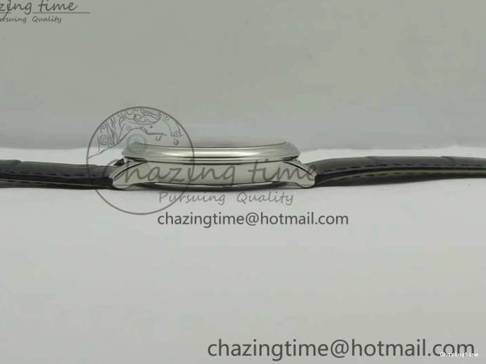 0325 De Ville Prestige Small Second TWF 1:1 Best Edition Black Dial on Black Leather Strap MIYOTA Resilient 8037